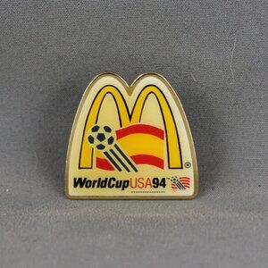1994 World Cup of Soccer Pin - Team Spain McDonalds Promo - Celluloid Pin